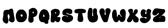 Retro Bubble Regular Font LOWERCASE