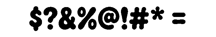 Retro Chubby Font OTHER CHARS