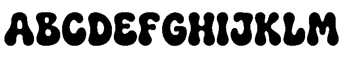 Retro Chubby Font UPPERCASE