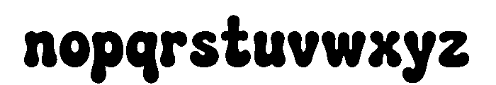 Retro Chubby Font LOWERCASE