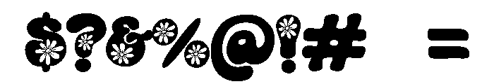 Retro Daisy Spring Font OTHER CHARS
