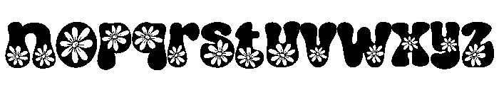 Retro Daisy Spring Font LOWERCASE