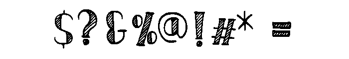 Retro Deco Chalk Regular Font OTHER CHARS