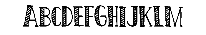 Retro Deco Chalk Regular Font UPPERCASE