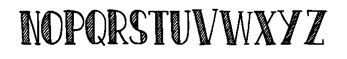 Retro Deco Chalk Regular Font UPPERCASE