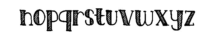 Retro Deco Chalk Regular Font LOWERCASE