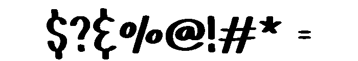Retro Display Regular Font OTHER CHARS