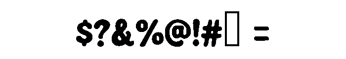 Retro Dough Font OTHER CHARS