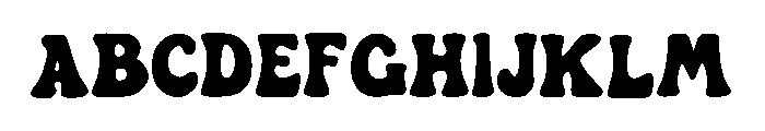 Retro Dough Font UPPERCASE