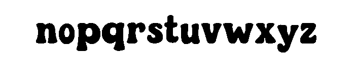 Retro Dough Font LOWERCASE