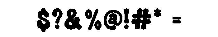 Retro Egg Font OTHER CHARS