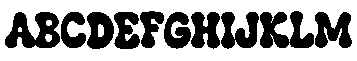 Retro Egg Font UPPERCASE