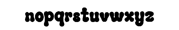 Retro Egg Font LOWERCASE