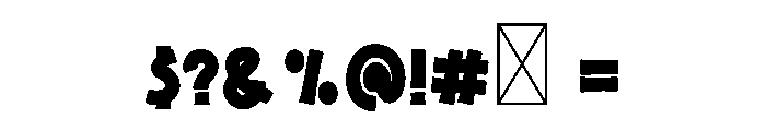 Retro Funkie Font OTHER CHARS
