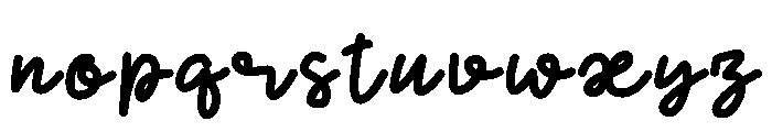 Retro Ghost - Script Font LOWERCASE