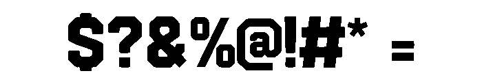 Retro Goal Font OTHER CHARS