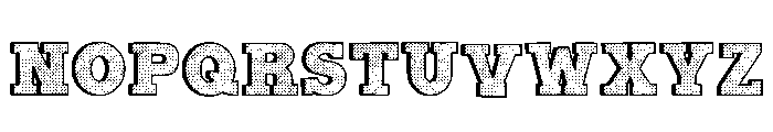 Retro Halftone Regular Font LOWERCASE