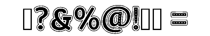 Retro Heart Regular Font OTHER CHARS
