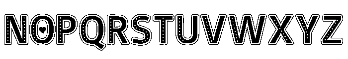 Retro Heart Regular Font UPPERCASE