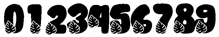 Retro Leaves Font OTHER CHARS