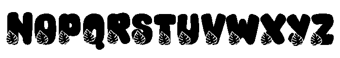 Retro Leaves Font UPPERCASE