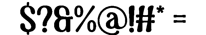 Retro Ledger Regular Font OTHER CHARS