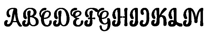 Retro Ledger Regular Font UPPERCASE