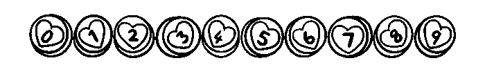 Retro Love Hearts By Sq Regular Font OTHER CHARS