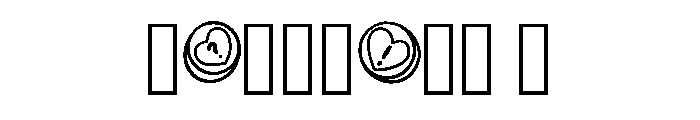 Retro Love Hearts By Sq Regular Font OTHER CHARS