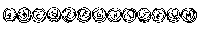 Retro Love Hearts By Sq Regular FONT