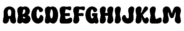 Retro Melon Font UPPERCASE