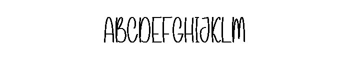 Retro Middy Font UPPERCASE