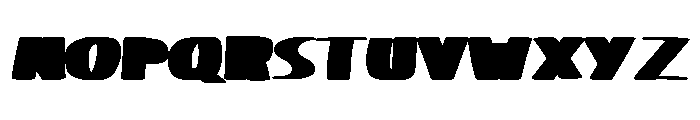 Retro Minus Inverted Regular Font UPPERCASE