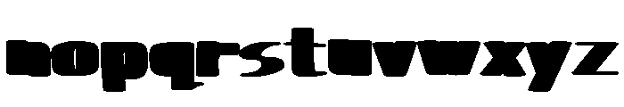 Retro Minus Inverted Regular Font LOWERCASE