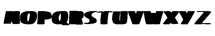 Retro Minus Inverted Font UPPERCASE