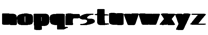 Retro Minus Inverted Font LOWERCASE