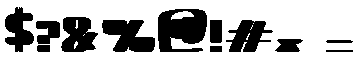 Retro Minus Regular Font OTHER CHARS