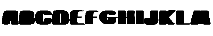 Retro Minus Regular Font UPPERCASE