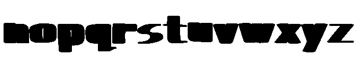 Retro Minus Regular Font LOWERCASE