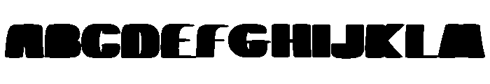Retro Minus Font UPPERCASE