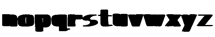 Retro Minus Font LOWERCASE