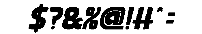 Retro Modernism Bold Italic Font OTHER CHARS