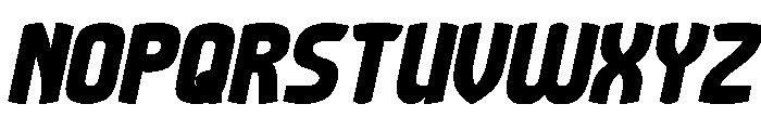 Retro Modernism Bold Italic Font UPPERCASE