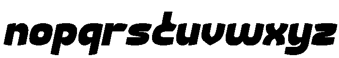 Retro Modernism Bold Italic Font LOWERCASE