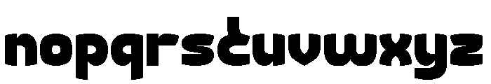 Retro Modernism Bold Font LOWERCASE