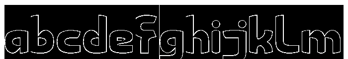 Retro Modernism-Hollow-Inverse FONT