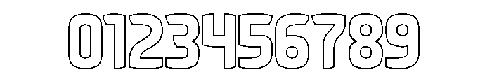 Retro Modernism-Hollow Font OTHER CHARS