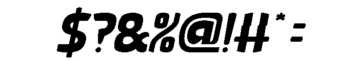 Retro Modernism Italic Font OTHER CHARS