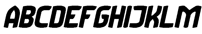 Retro Modernism Italic Font UPPERCASE