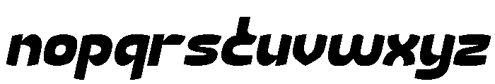 Retro Modernism Italic Font LOWERCASE